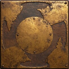 Fototapeta premium Grunge golden background. Old paper texture. Abstract golden background or texture with some damage on it and some cracks Old grunge gold texture. Abstract background and texture for design.