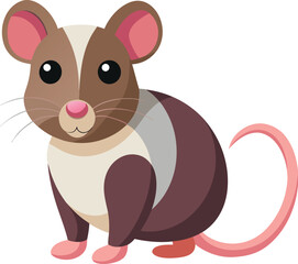 a mouse with a collar and a collar on it