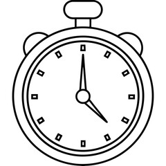 Clock art vector illustration