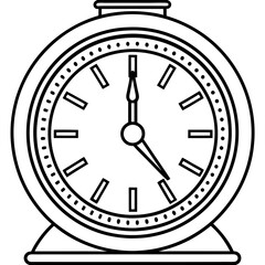 Clock art vector illustration