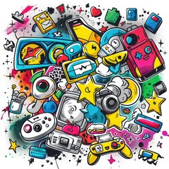 Characters in the game. Video game wallpaper colorful.