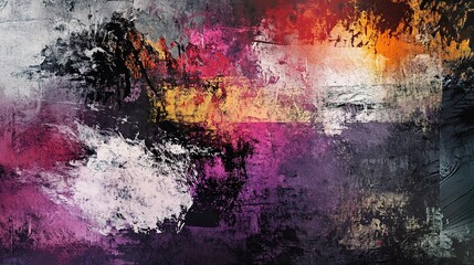 Abstract Expressionism: A vibrant and expressive abstract painting, showcasing bold strokes of color and texture. The artwork captures the energy and emotion of abstract expressionism.