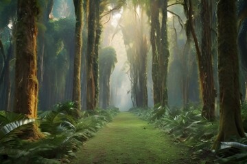 Obraz premium morning in the forest