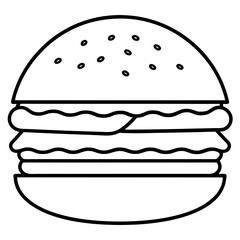 Burger  art vector illustration