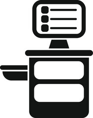 Fototapeta premium Medical equipment showing empty interface with buttons for examination