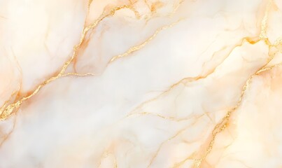golden beige marble with gold river-like patterns,  Generative AI