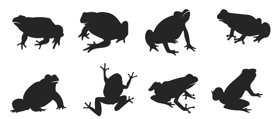  Hand drawn frog silhouette.