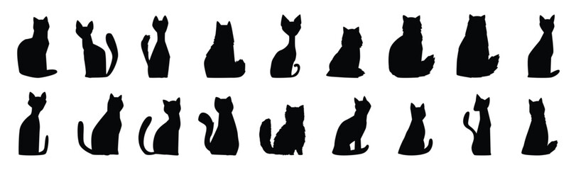 Cat vector set.