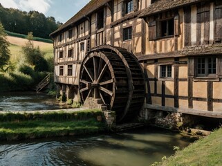 Fototapeta premium old mill wheel