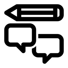 Naklejka premium transcription, transcribe, written communication, communication design, writer, communications, story writing outline icon