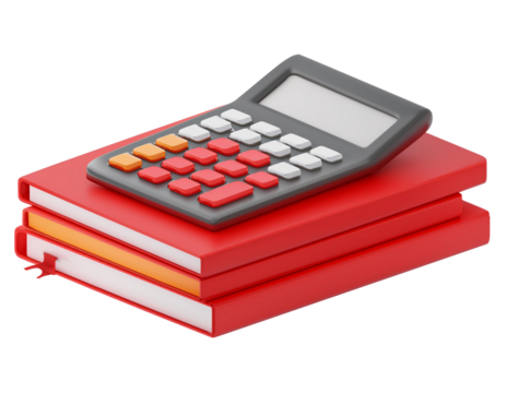 calculator and red book