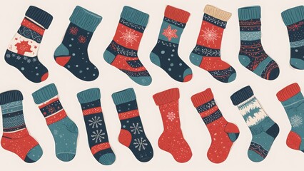 socks on a white background