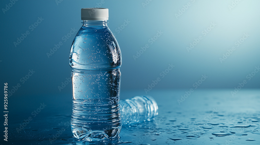 Poster bottle of mineral water