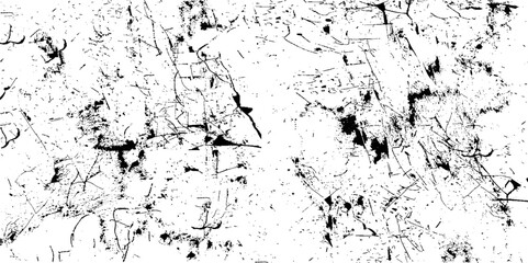 Distress Grunge Texture. Seamless Pattern. Halftone Old, Retro Background. Scratched, Dirt Print. Black and White Grunge Style.