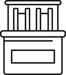 Modern electronic device with buttons showing control panel for user interface