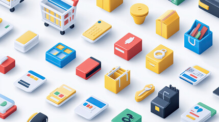 icons set for shopping