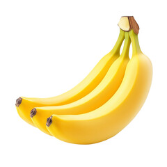 Yellow Banana Isolated PNG transparent background