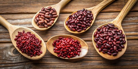 Red beans and rice in wooden spoons, red beans, rice, wooden spoons, Cajun cuisine, comfort food, flavorful