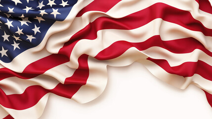 american flag on the wind