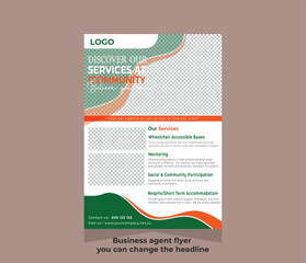 Business agent flyer design