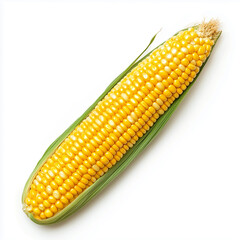 Yellow Corn. Isolated on white background