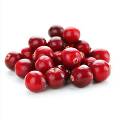 Red Cranberry, Isolated on white background