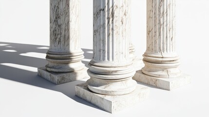 Three Marble Columns.