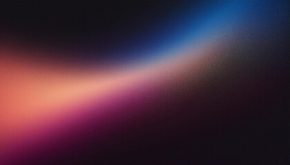 Obraz premium aurora borealis abstract grainy gradient landscape, dark background banner poster