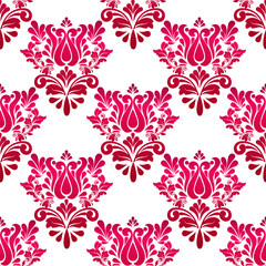 Damask Floral pattern. Vintage wallpaper in Baroque style. Seamless vector,background,fabric, wallpaper, packages. Ornate damask flower ornaments.