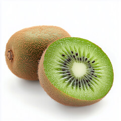 Green Kiwi, Isolated on white background