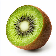 Green Kiwi, Isolated on white background