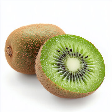 Green Kiwi, Isolated on white background
