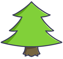 green christmas tree