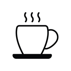 Hot Coffee vector icon