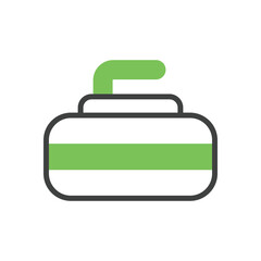 Curling vector icon