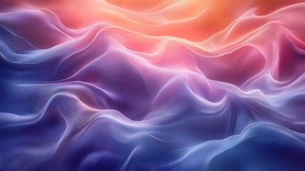 Obraz premium vibrant abstract composition with fluid waves of soft pastel gradients dreamlike luminous atmosphere with smooth and flowing textures