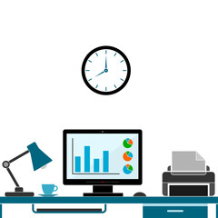 Work Place icon isolated on transparent background