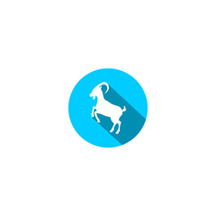 Goat icon isolated on transparent background