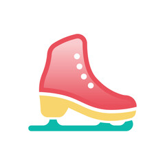 Ice Skate Shoes vector icon