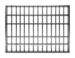Prison Bars Isolated on Transparent Background PNG
