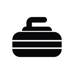 Curling vector icon