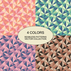 Pastel geometric seamless pattern