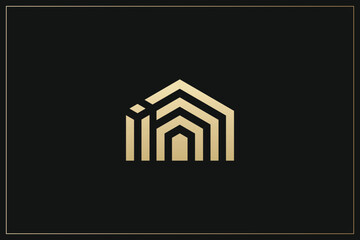 Fototapeta premium Home Building Logo Modern Structure