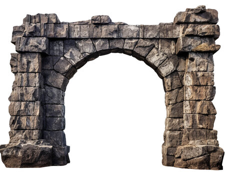 An ancient stone archway showcasing intricate masonry and weathered , ideal for architecture and historical themes.