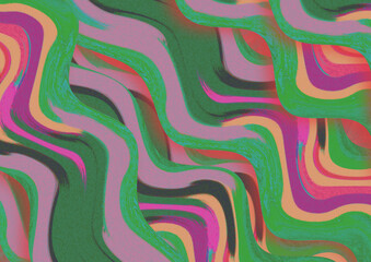 Obraz premium colorful wave smooth shaoe design, abstract colorful background 