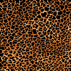 Vector leopard pattern seamless background and printing or home decorate and more.