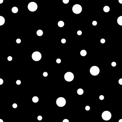 Monochrome small, big chaotic circle seamless