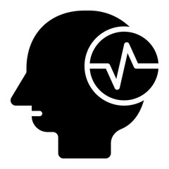 interpretation, interpreter, perception, human analysis, human thinking, understanding solid or glyph icon