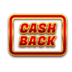 3D cash back  button design  - 1