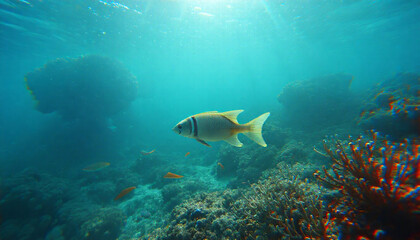 Fototapeta premium deep sea ocean fish
